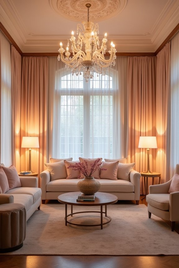 layered lighting for atmosphere