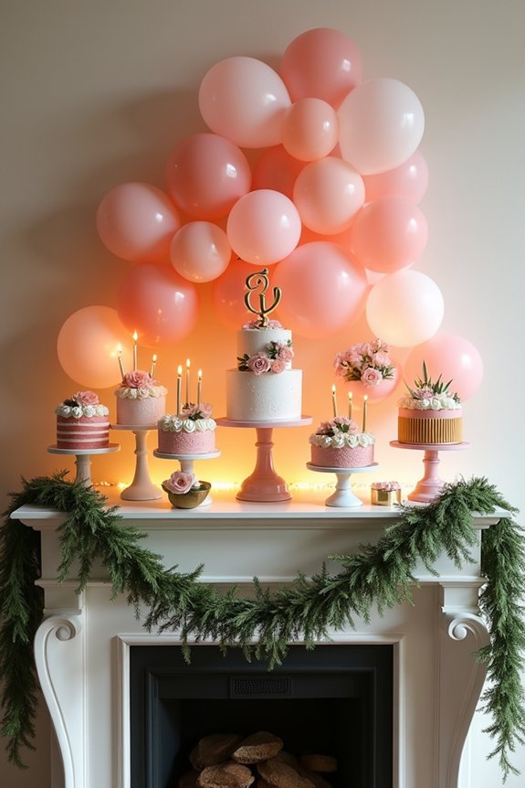 layered mantel arrangement technique