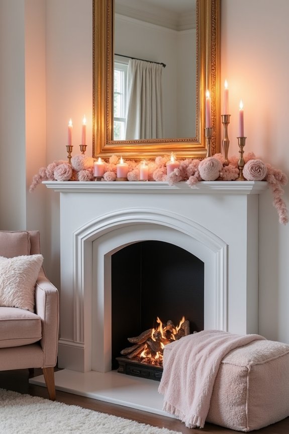 layered mantel decor elegance