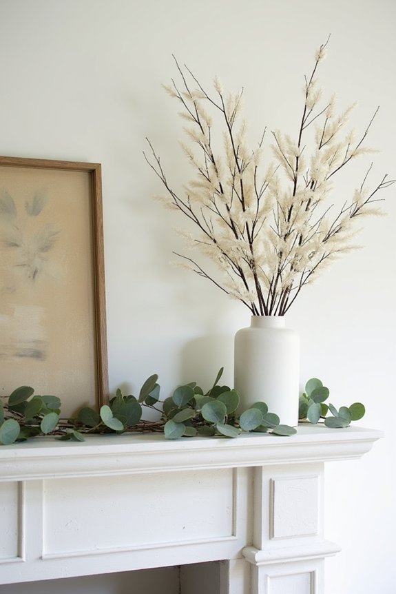 layered natural spring decor
