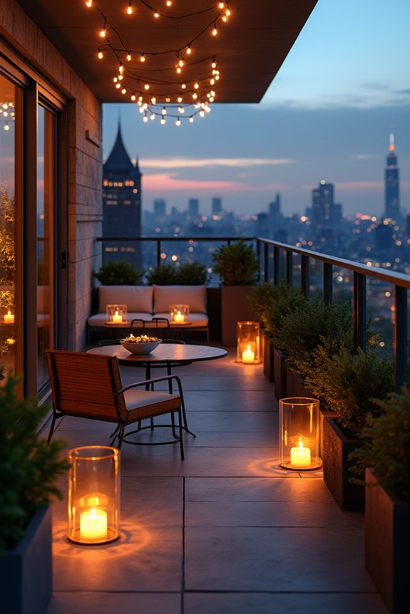 layered outdoor lighting ambiance