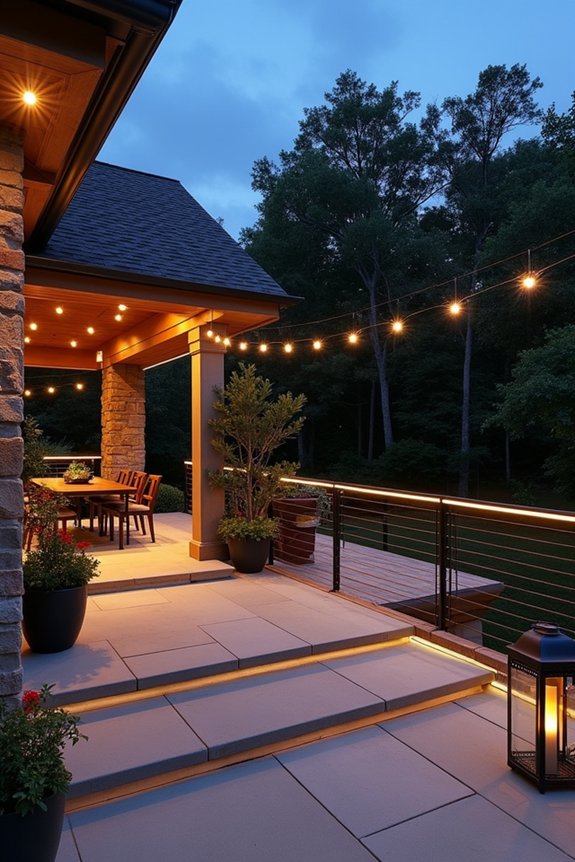 layered outdoor lighting design