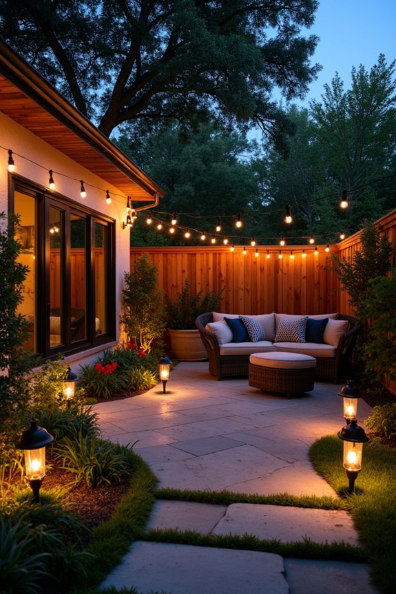 layered outdoor lighting design