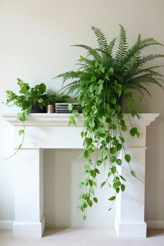 layered plants for ambiance