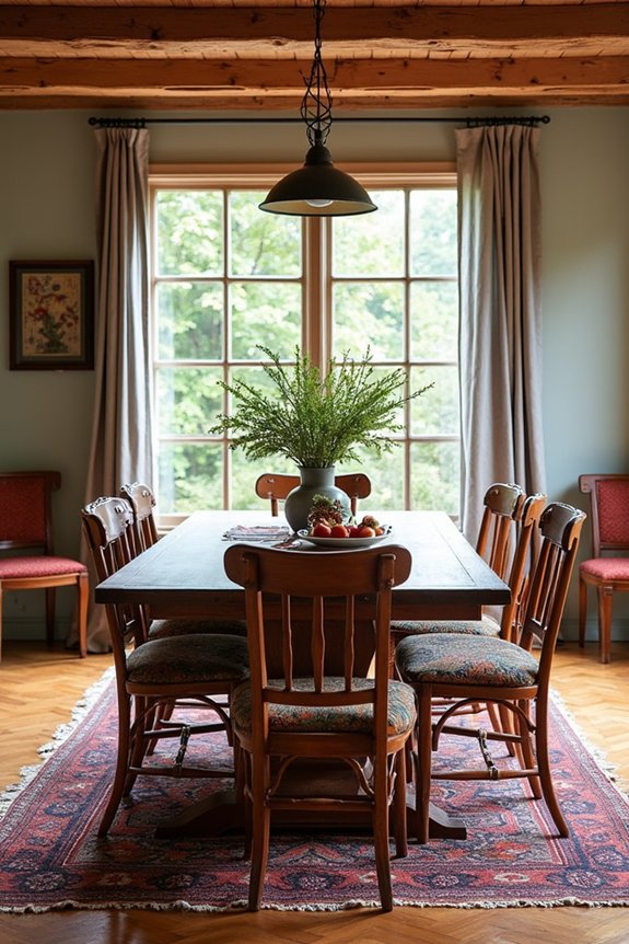 layered rugs for warmth