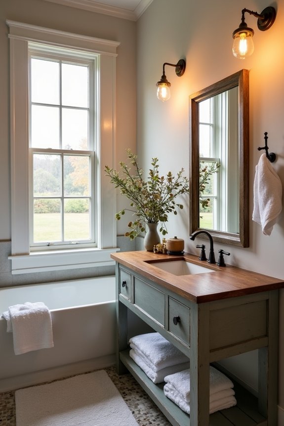 layered rustic lighting ambiance