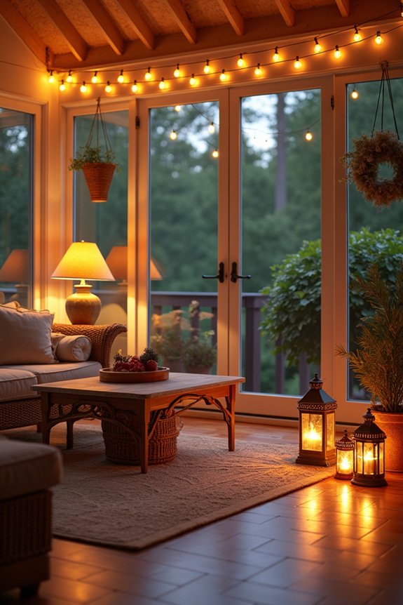 layered warm lighting atmosphere