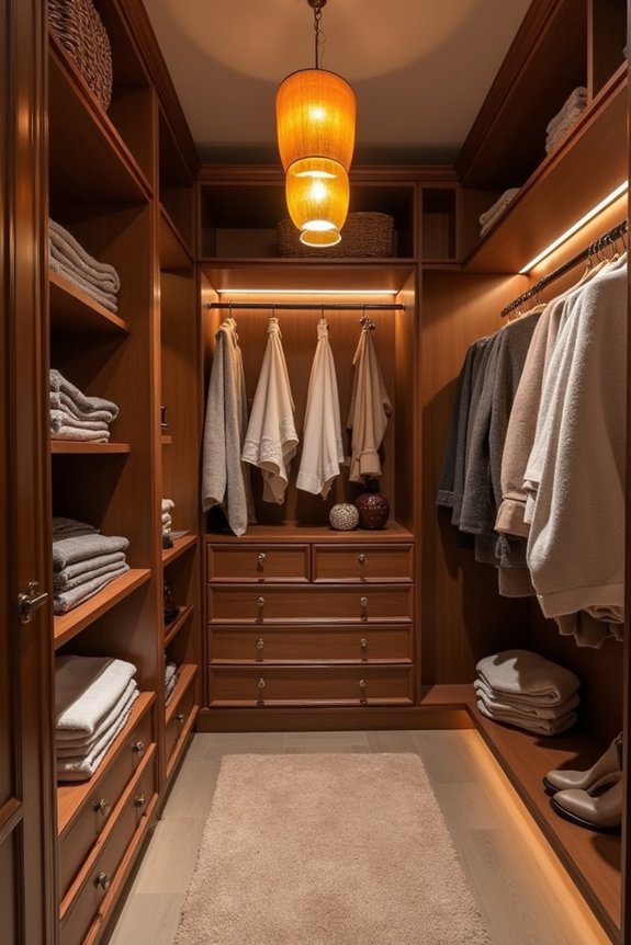 layered warm lighting design