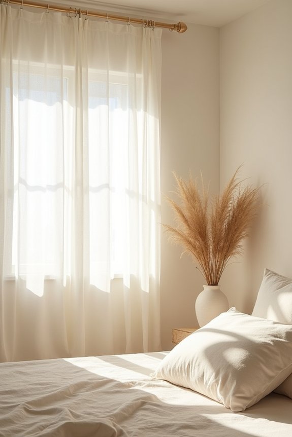 light colors sheer fabrics