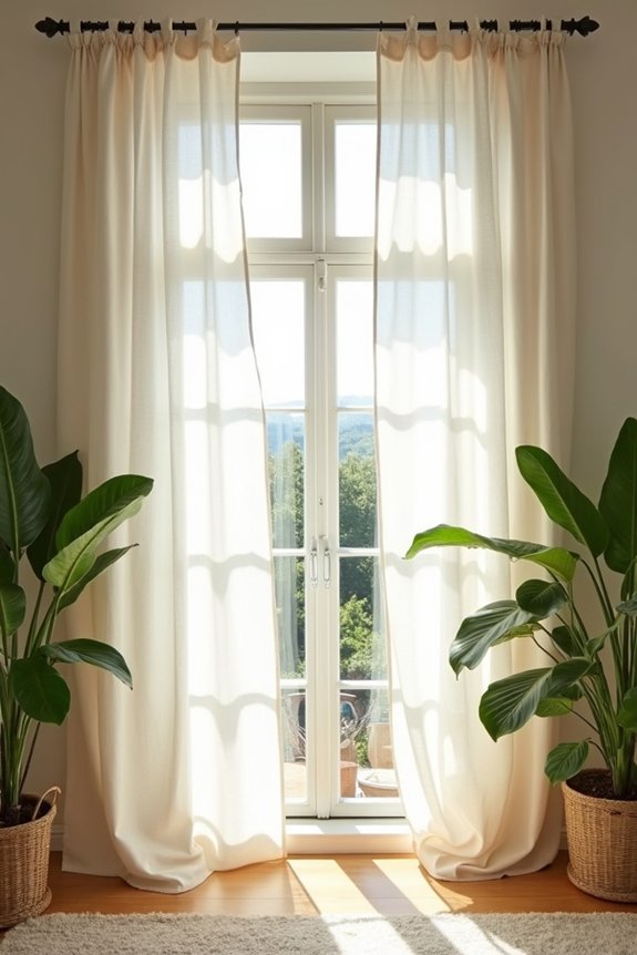 lightweight linen curtain swap