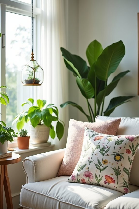 living plants enhance interiors