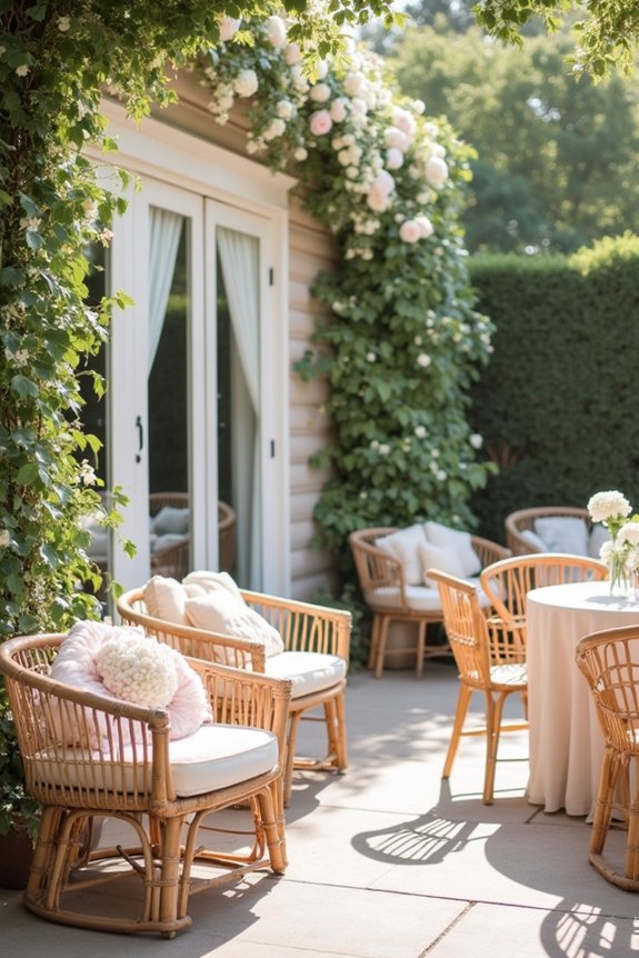 lush flowers and natural textures