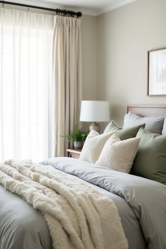 luxurious and cozy bedding