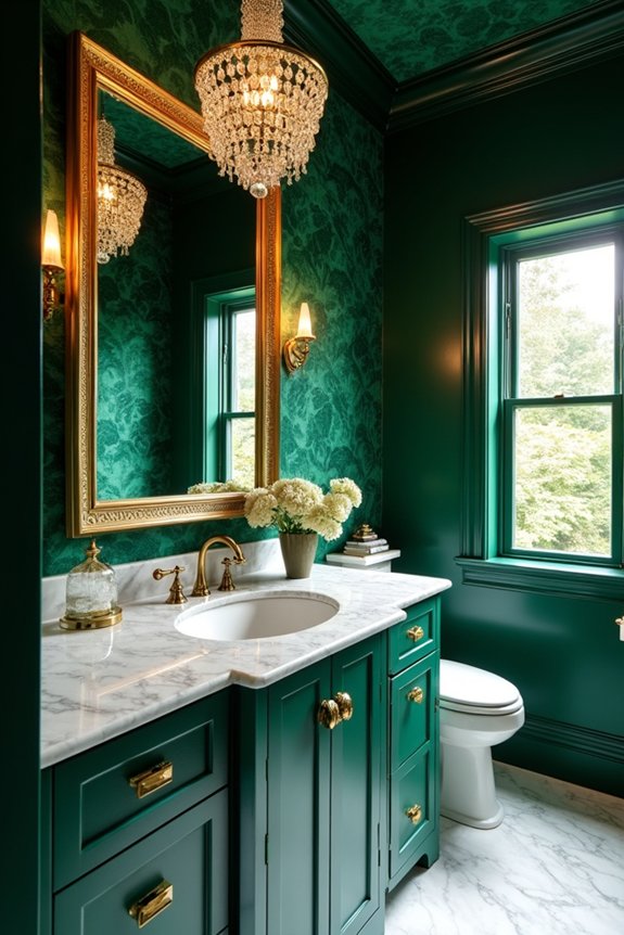 luxurious jewel tone walls