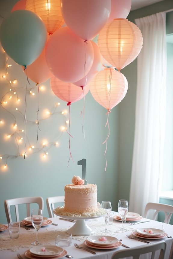 magical birthday party lighting