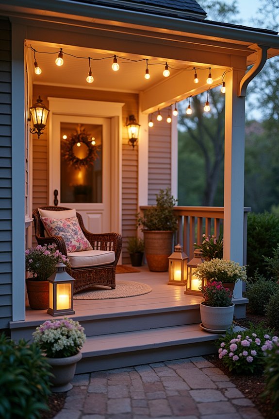 magical evening porch ambiance