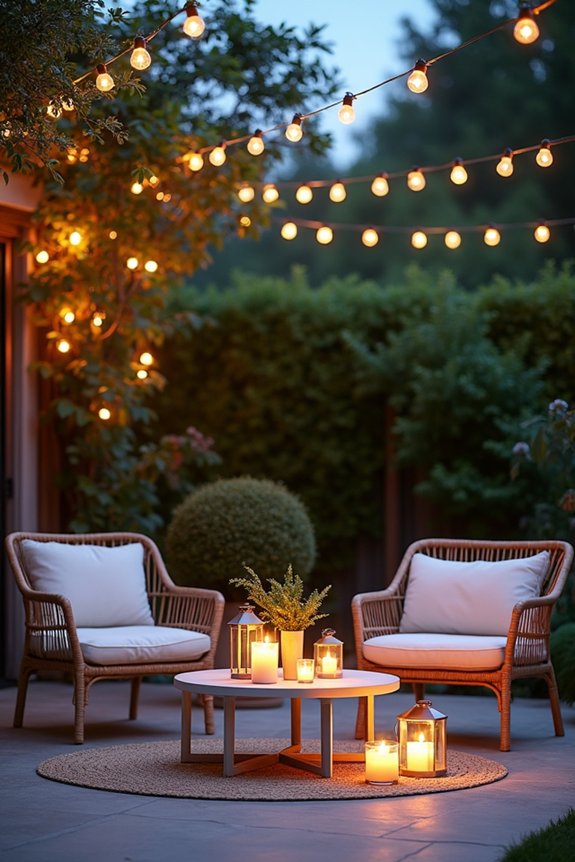 magical outdoor evening ambiance