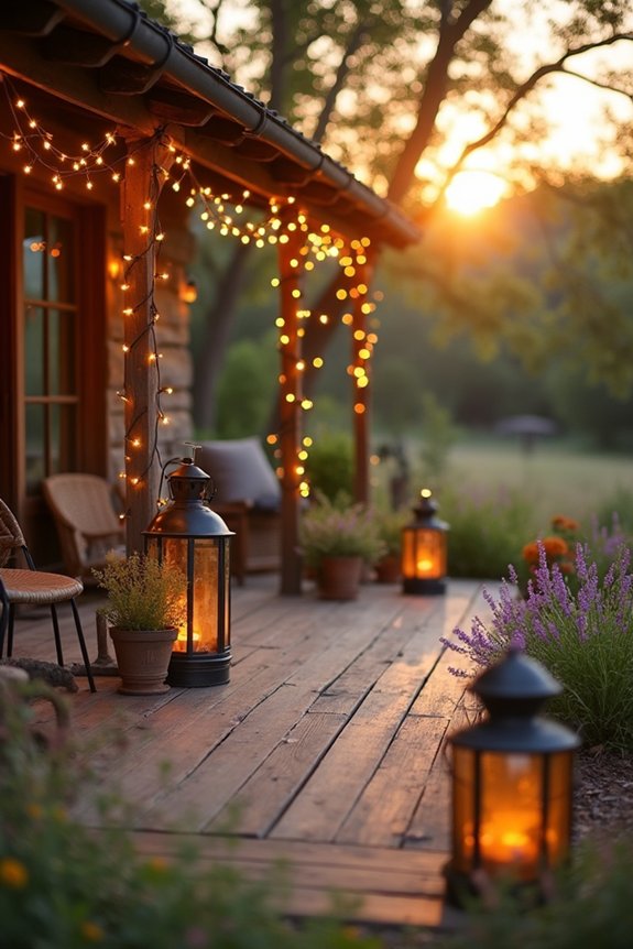magical outdoor lighting atmosphere