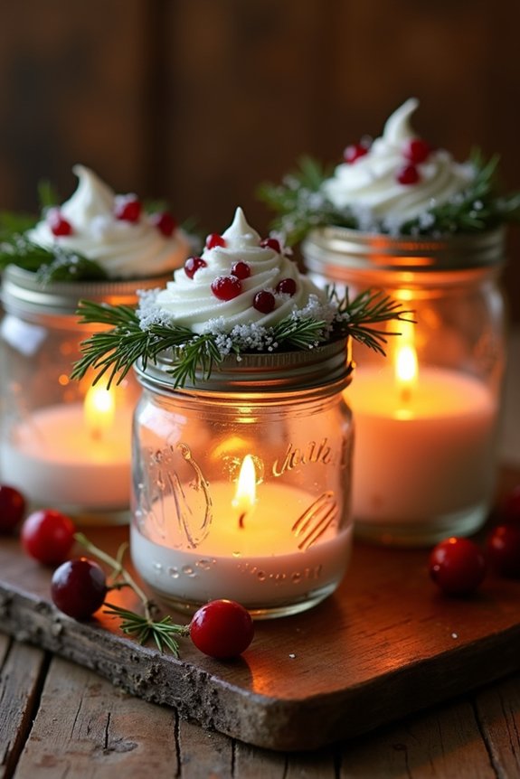mason jar holiday luminaries