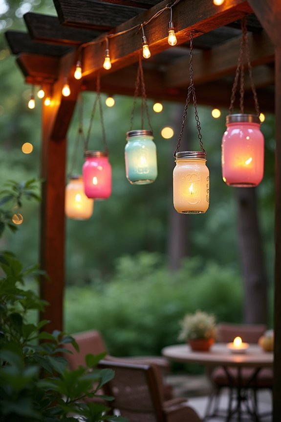 mason jar lanterns creation