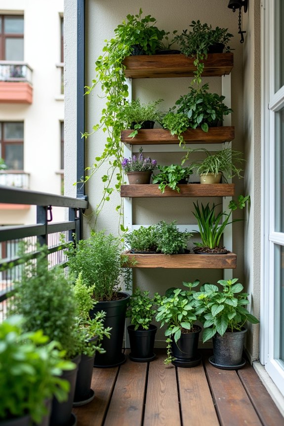 maximize balcony vertical space