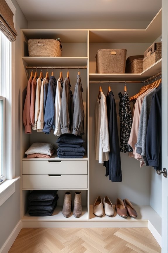 maximize closet storage space