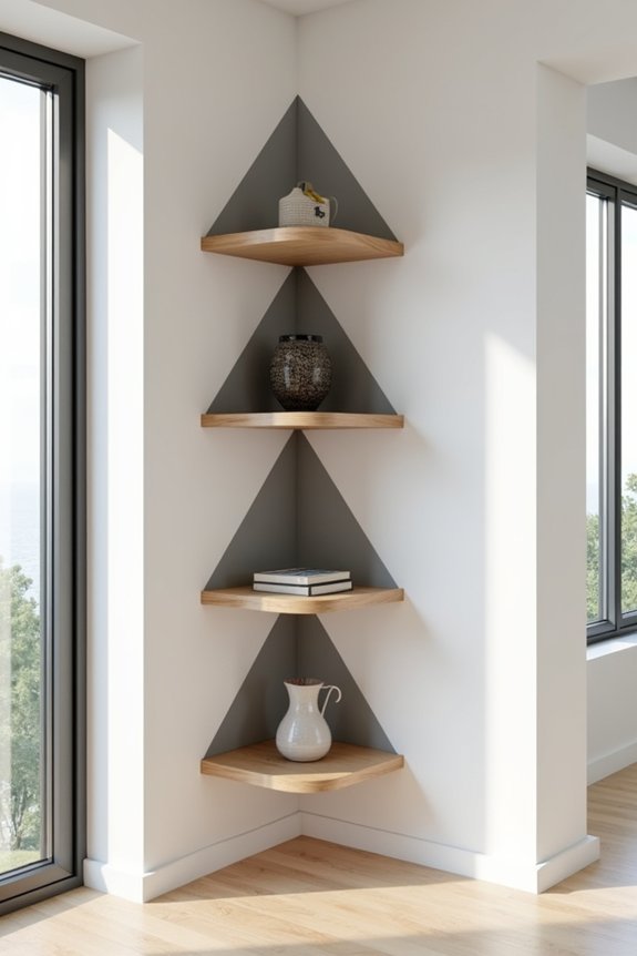 maximize corner wall space