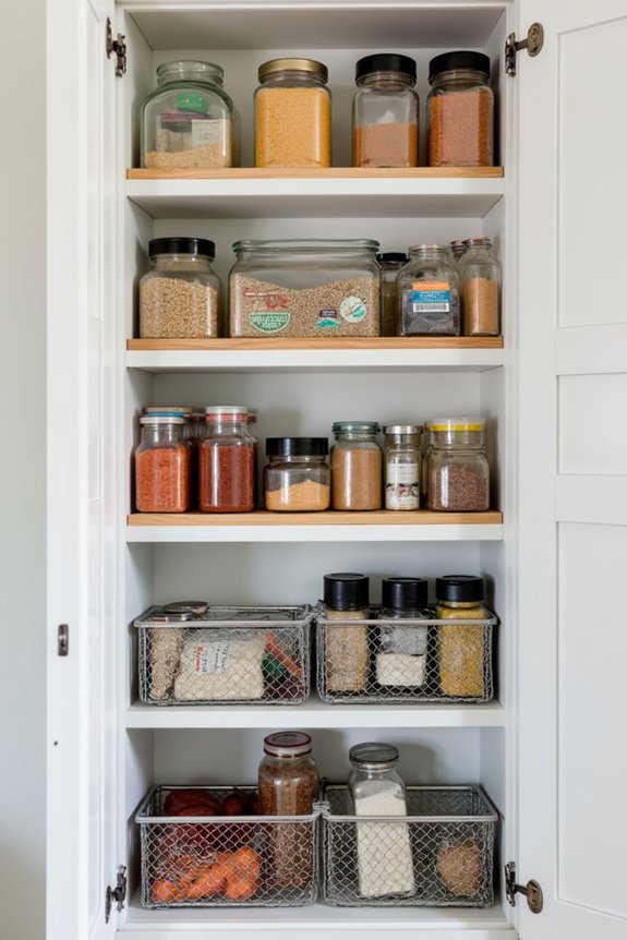 maximize pantry storage space