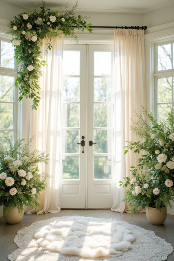 maximize sunlight with florals