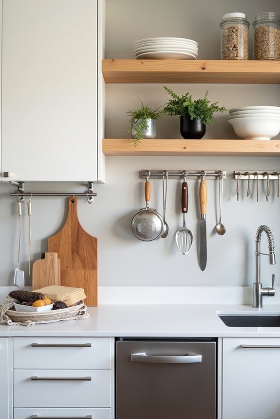 maximize vertical kitchen storage