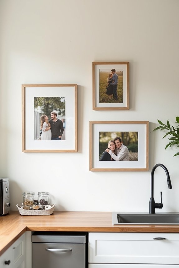 meaningful anniversary photo display