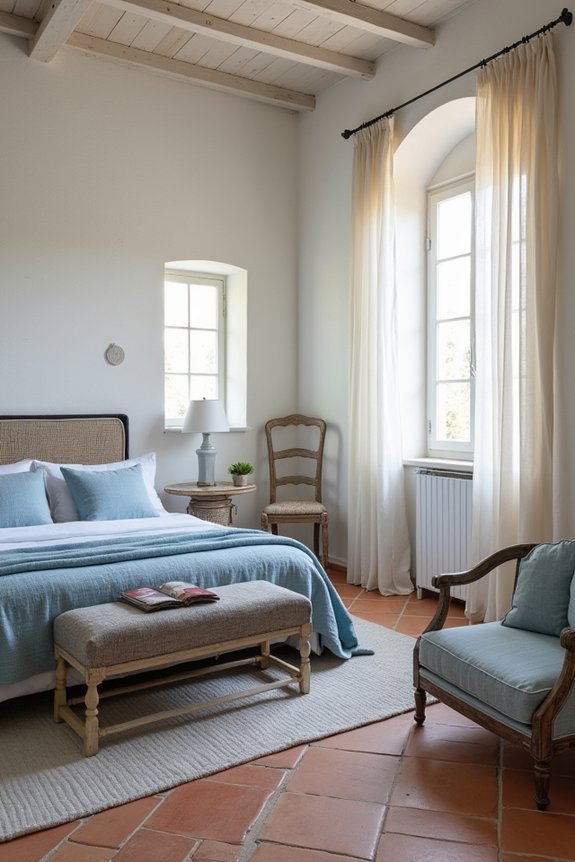 mediterranean coastal bedroom decor