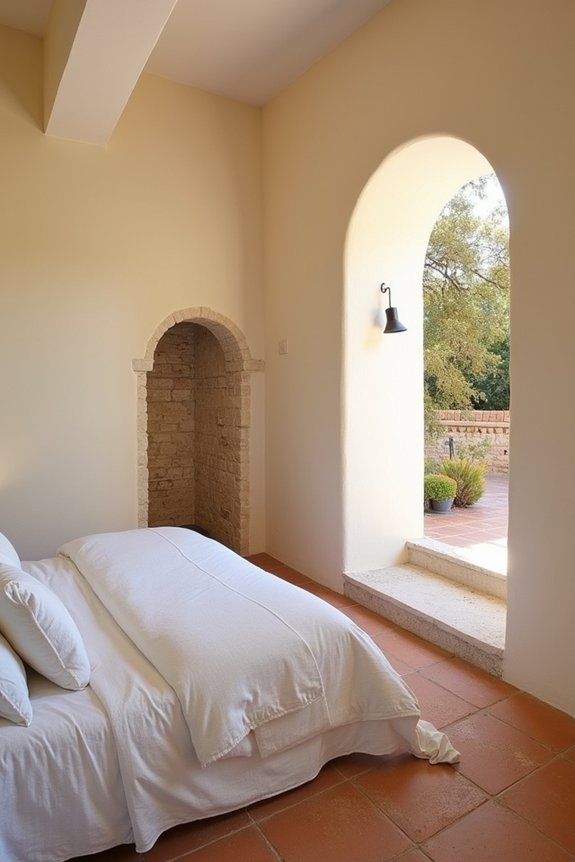 mediterranean inspired bedroom elements
