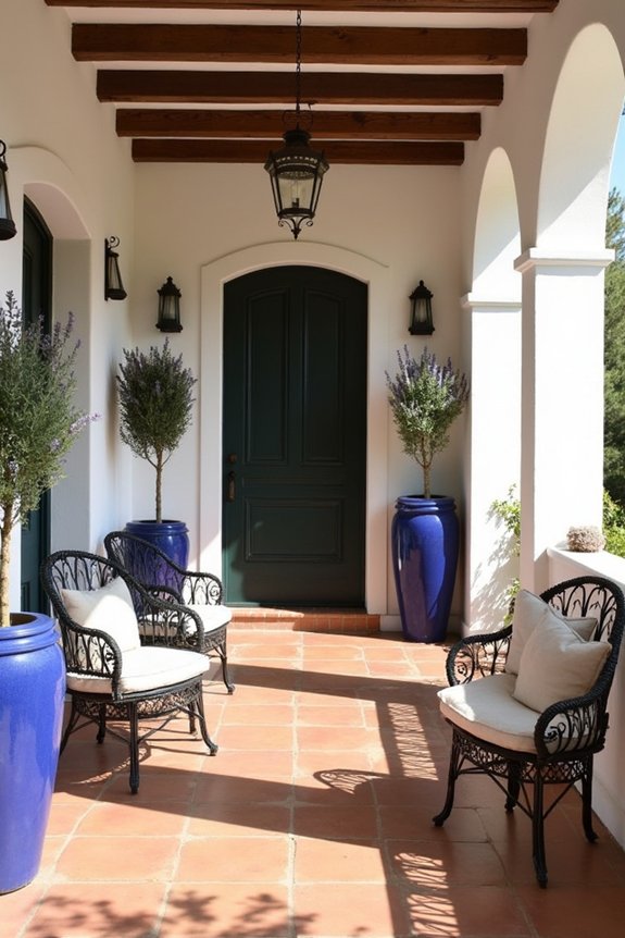 mediterranean inspired porch decor ideas