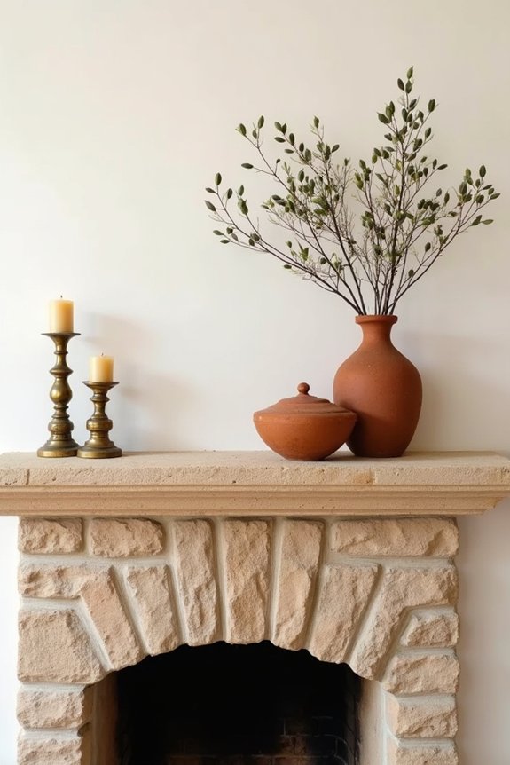 mediterranean mantel decor inspiration