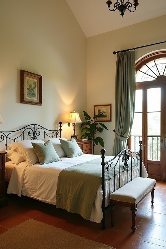 mediterranean wrought iron accents