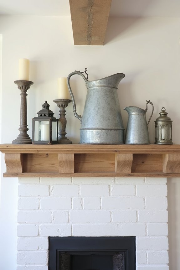 metal accents add warmth