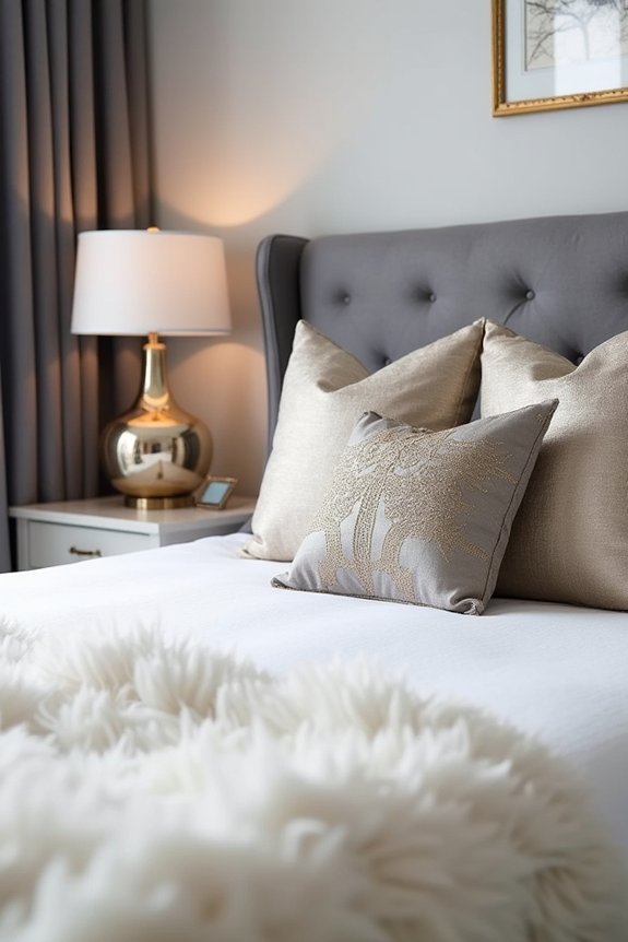 metallic accents for elegance