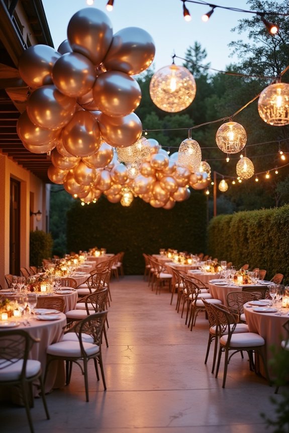 metallic elegance and ambiance