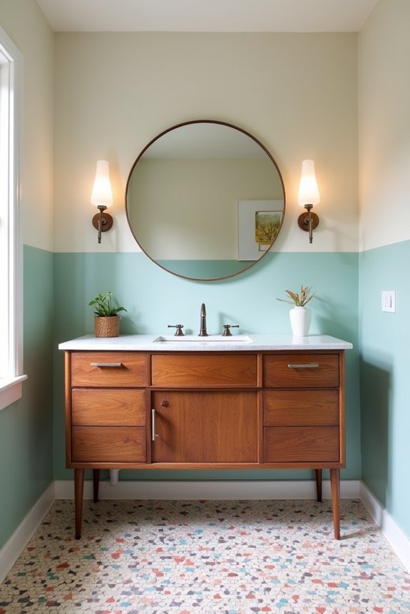 mid century bathroom decor inspiration