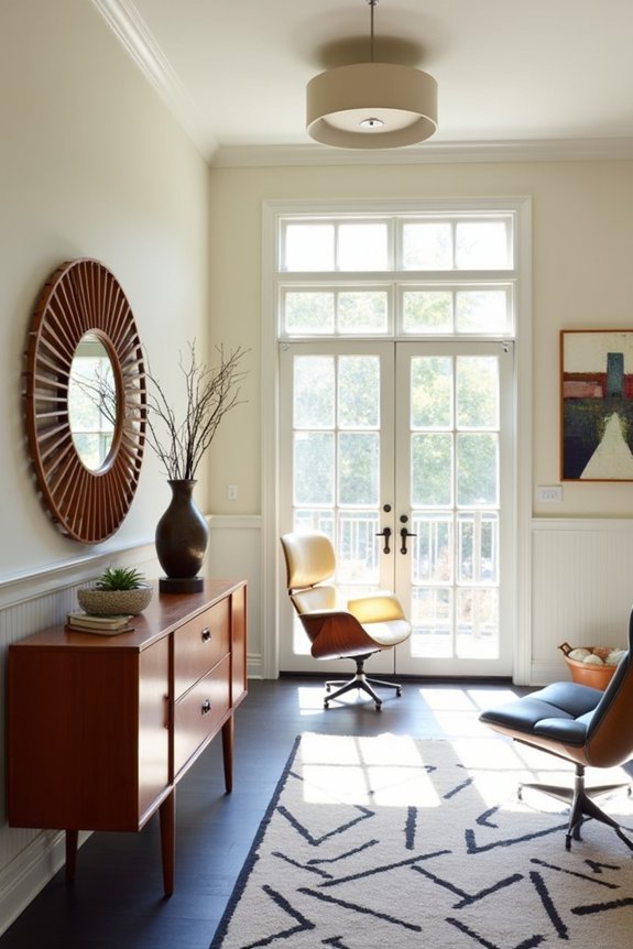 mid century entryway essentials