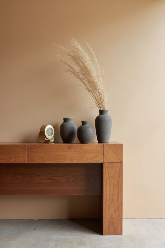 mid century mantel decor