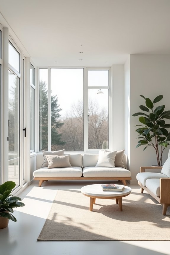 minimalist functional sunroom furniture