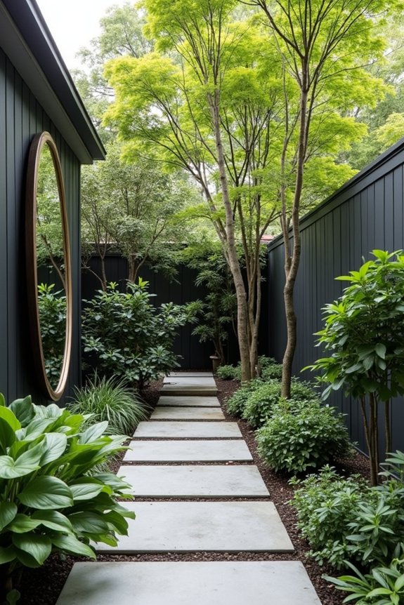 mirrors create visual spaciousness