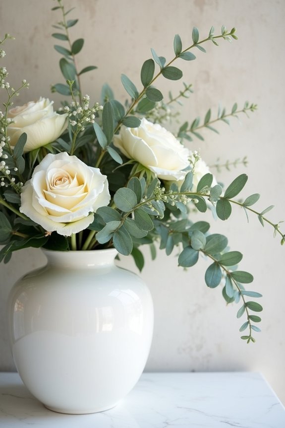 natural elegance with greenery