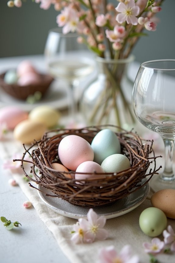 natural elements for tablescape