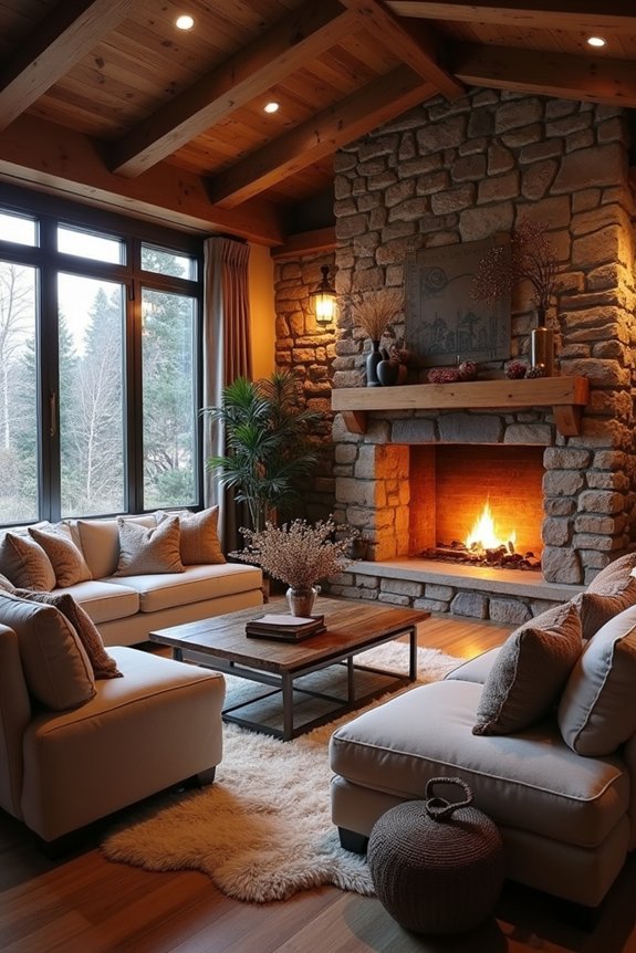 natural gathering furniture arrangement