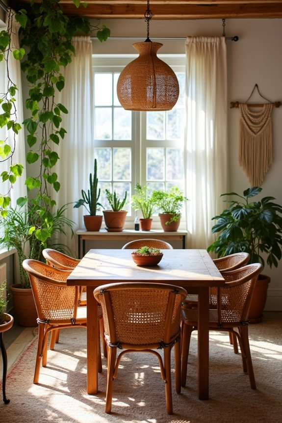 natural textures and greenery