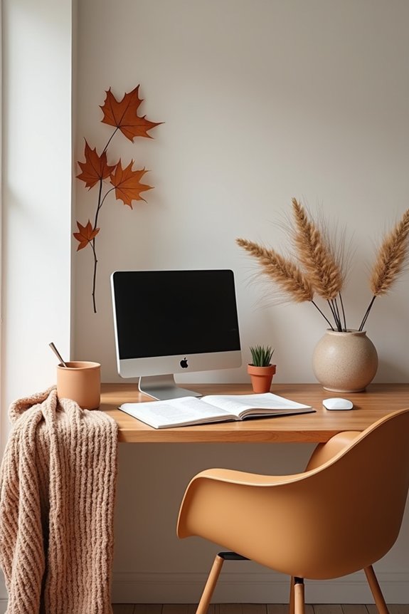 natural textures enhance workspace