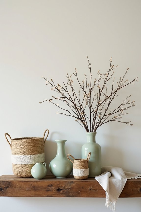 natural wood woven warmth